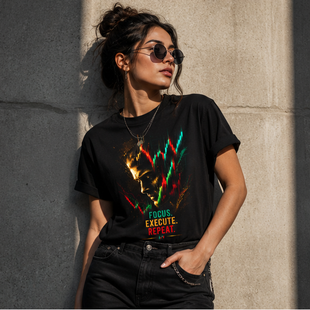T‑Shirt for traders — Motivational Stock Trading Graphic Tee