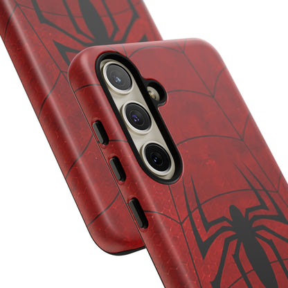 Spider Emblem Tough Phone Case — Red Web Armor