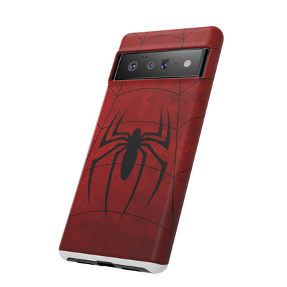 Spider Emblem Tough Phone Case — Red Web Armor
