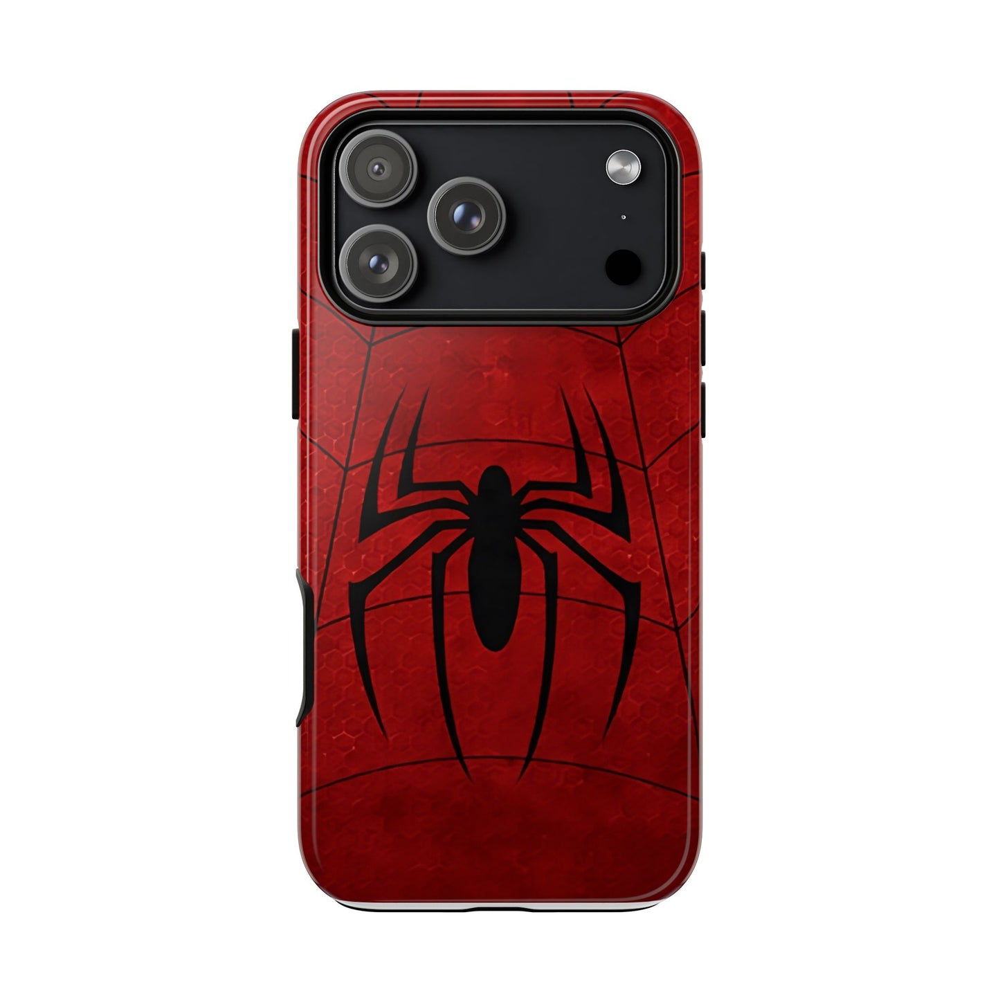 Spider Emblem Tough Phone Case — Red Web Armor