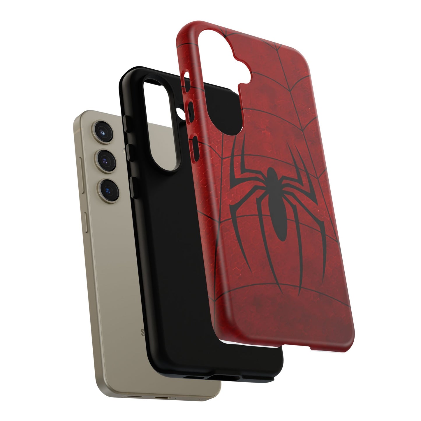 Spider Emblem Tough Phone Case — Red Web Armor