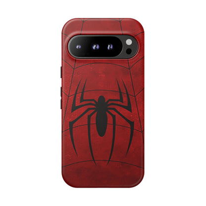 Spider Emblem Tough Phone Case — Red Web Armor