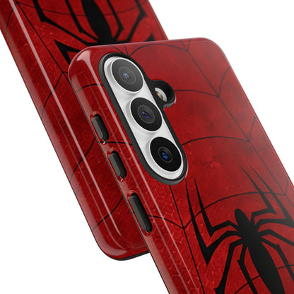 Spider Emblem Tough Phone Case — Red Web Armor