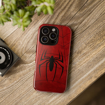 Spider Emblem Tough Phone Case — Red Web Armor