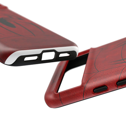 Spider Emblem Tough Phone Case — Red Web Armor