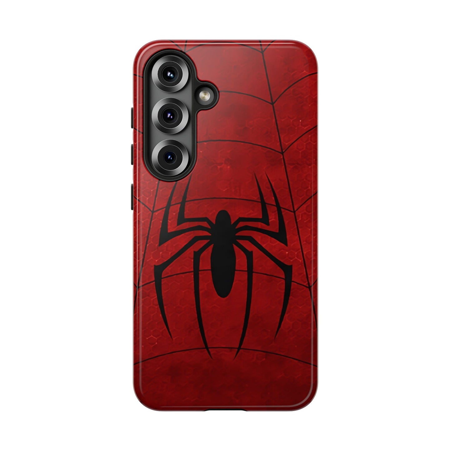 Spider Emblem Tough Phone Case — Red Web Armor