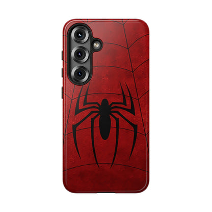 Spider Emblem Tough Phone Case — Red Web Armor