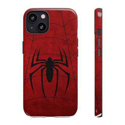 Spider Emblem Tough Phone Case — Red Web Armor