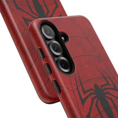 Spider Emblem Tough Phone Case — Red Web Armor