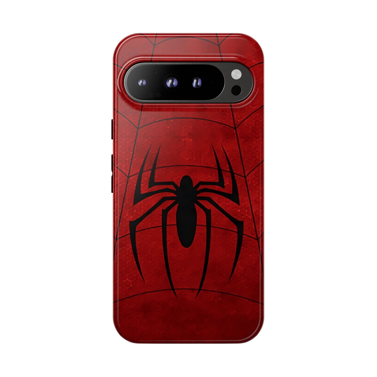 Spider Emblem Tough Phone Case — Red Web Armor