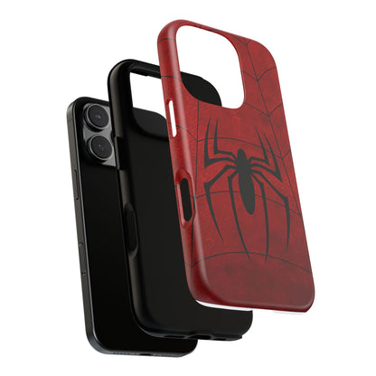 Spider Emblem Tough Phone Case — Red Web Armor