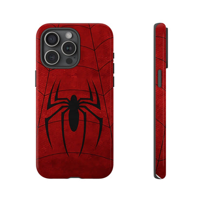 Spider Emblem Tough Phone Case — Red Web Armor