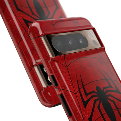 Spider Emblem Tough Phone Case — Red Web Armor