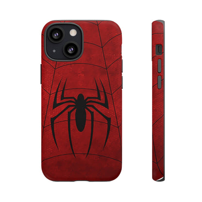 Spider Emblem Tough Phone Case — Red Web Armor