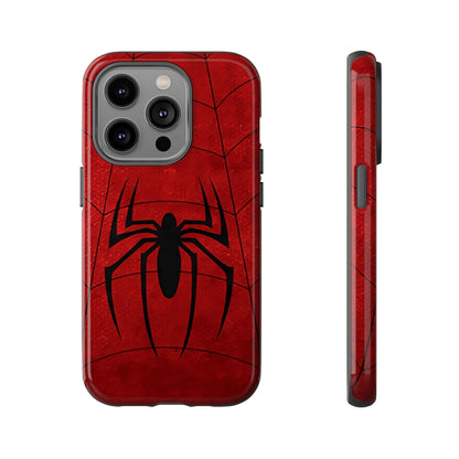 Spider Emblem Tough Phone Case — Red Web Armor