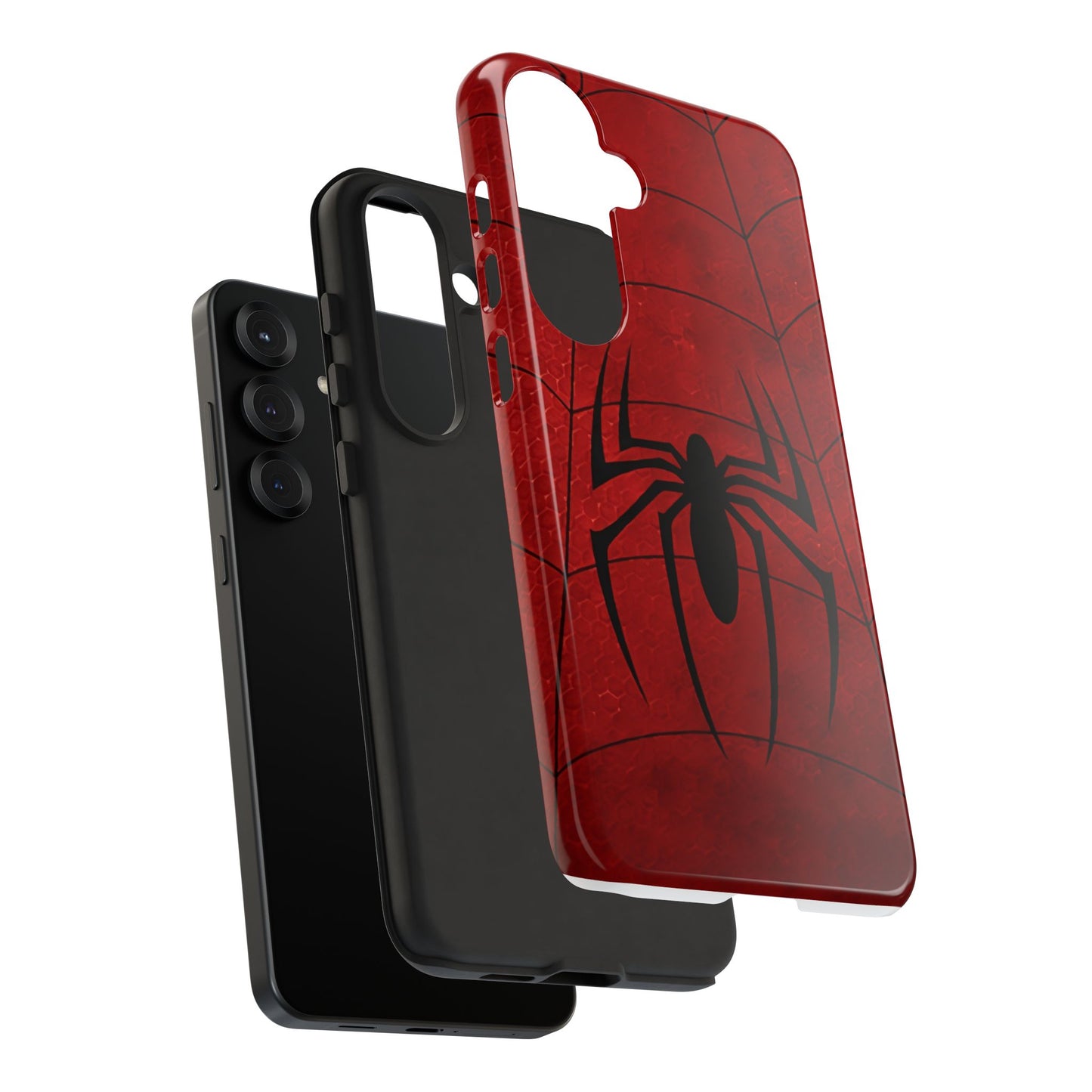 Spider Emblem Tough Phone Case — Red Web Armor