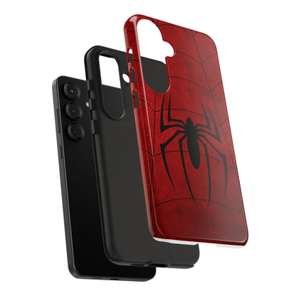 Spider Emblem Tough Phone Case — Red Web Armor