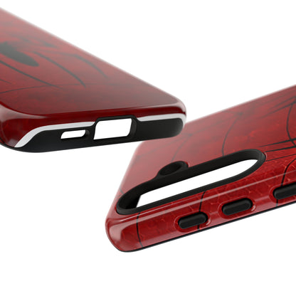 Spider Emblem Tough Phone Case — Red Web Armor