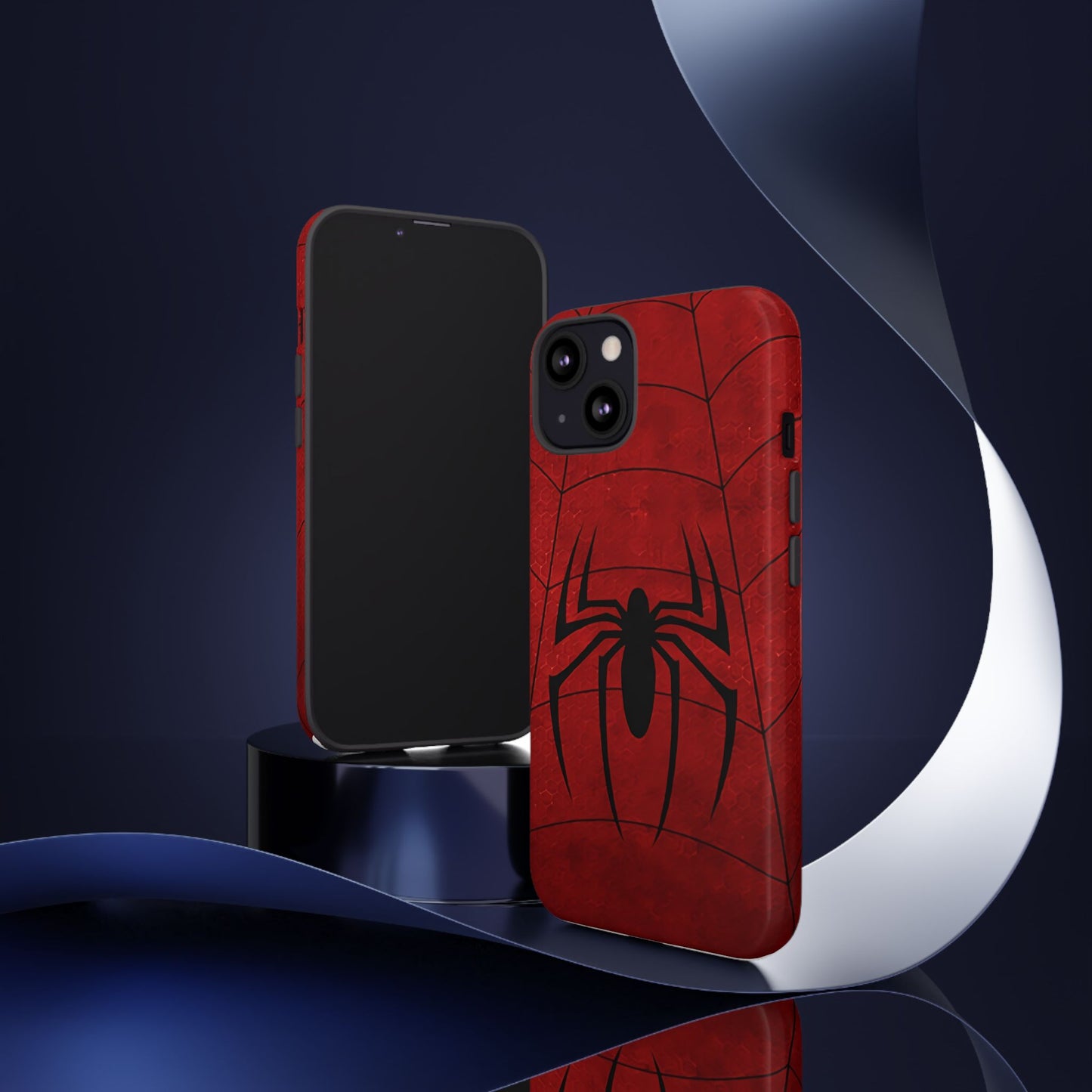 Spider Emblem Tough Phone Case — Red Web Armor