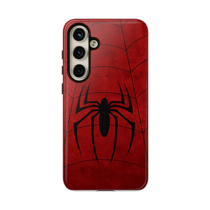 Spider Emblem Tough Phone Case — Red Web Armor