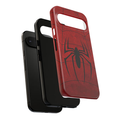 Spider Emblem Tough Phone Case — Red Web Armor