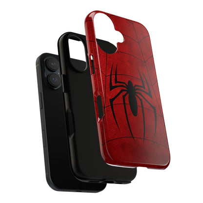 Spider Emblem Tough Phone Case — Red Web Armor