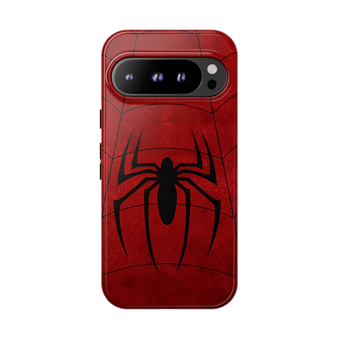 Spider Emblem Tough Phone Case — Red Web Armor