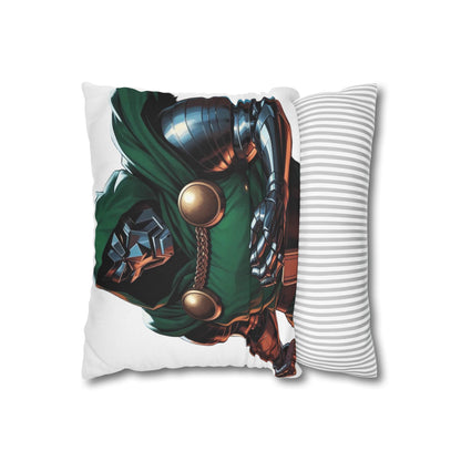 Doctor Doom Illustration Pillowcase — Superhero Decorative Throw Pillow Cover