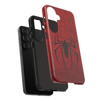 Spider Emblem Tough Phone Case — Red Web Armor