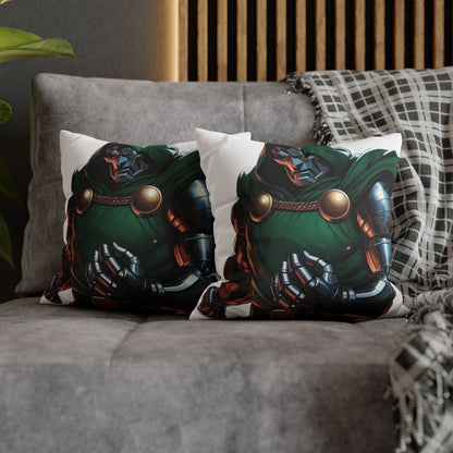 Doctor Doom Illustration Pillowcase — Superhero Decorative Throw Pillow Cover