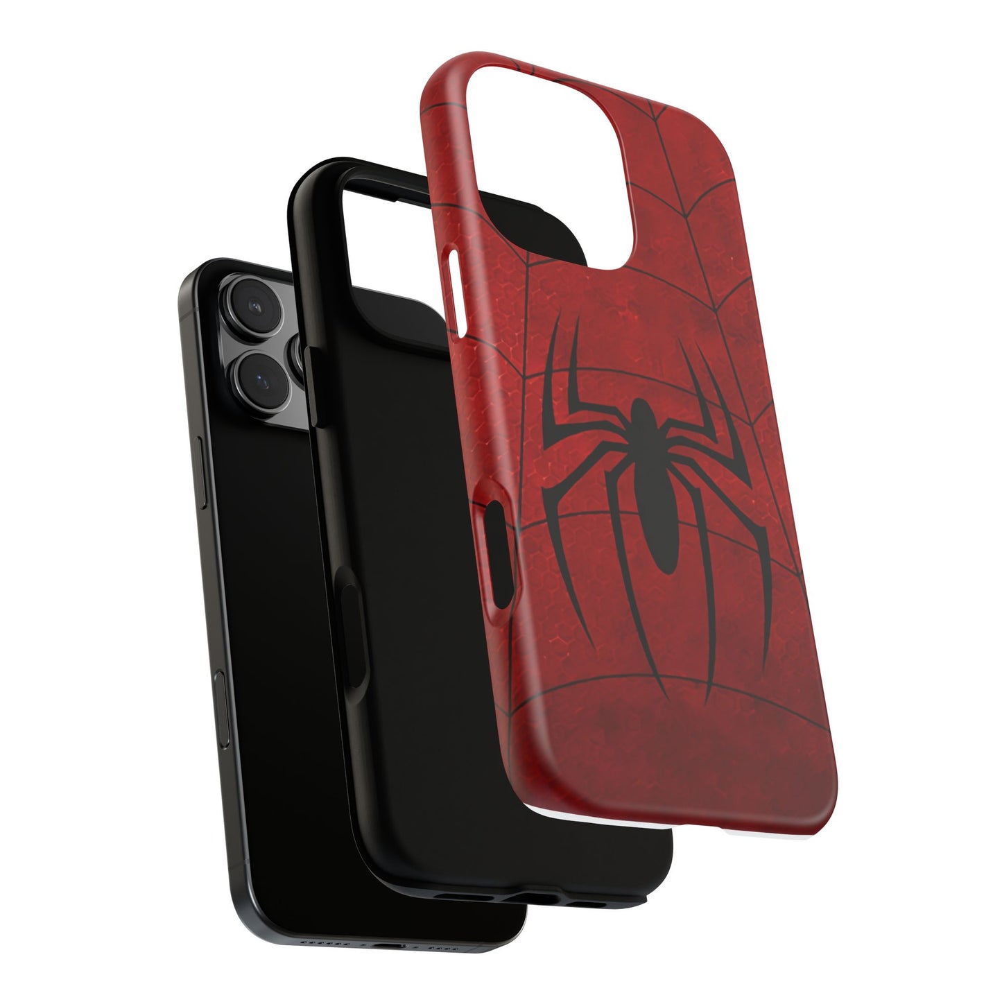 Spider Emblem Tough Phone Case — Red Web Armor