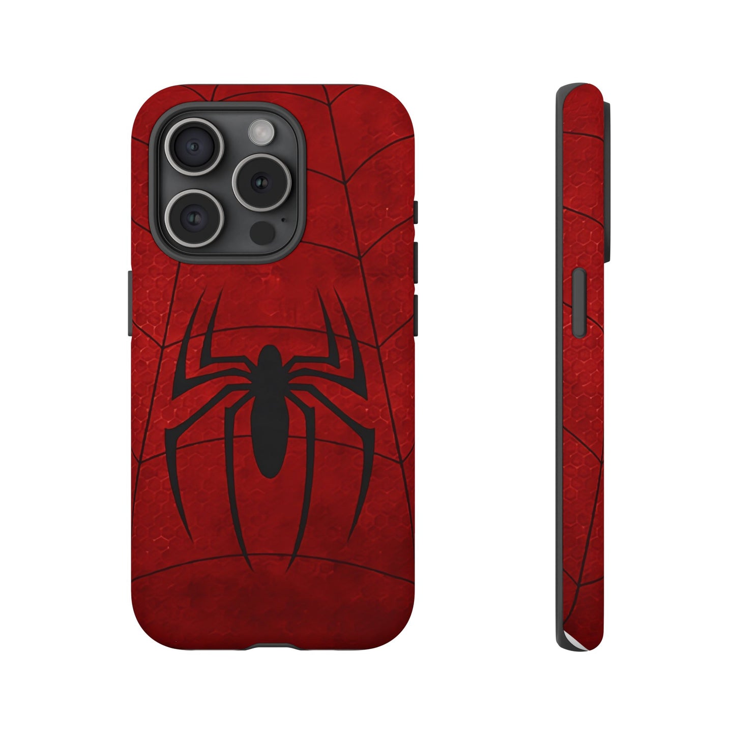 Spider Emblem Tough Phone Case — Red Web Armor
