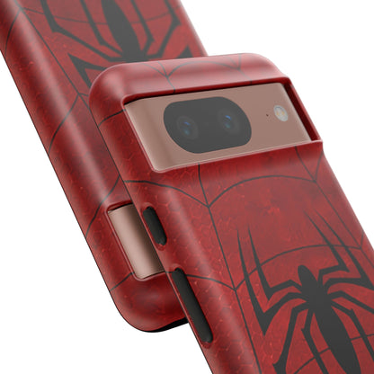 Spider Emblem Tough Phone Case — Red Web Armor