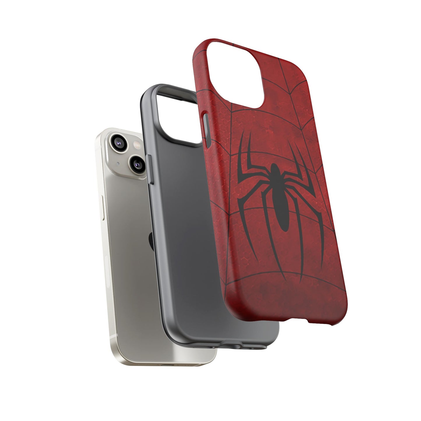 Spider Emblem Tough Phone Case — Red Web Armor