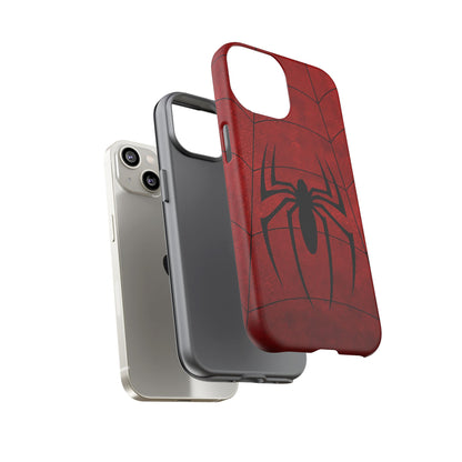 Spider Emblem Tough Phone Case — Red Web Armor