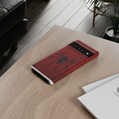 Spider Emblem Tough Phone Case — Red Web Armor