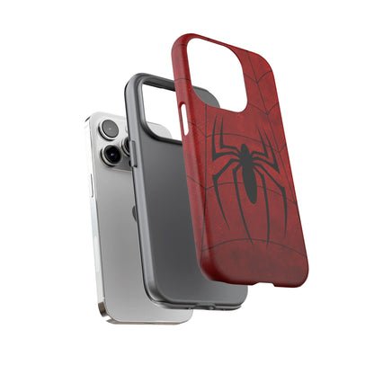Spider Emblem Tough Phone Case — Red Web Armor