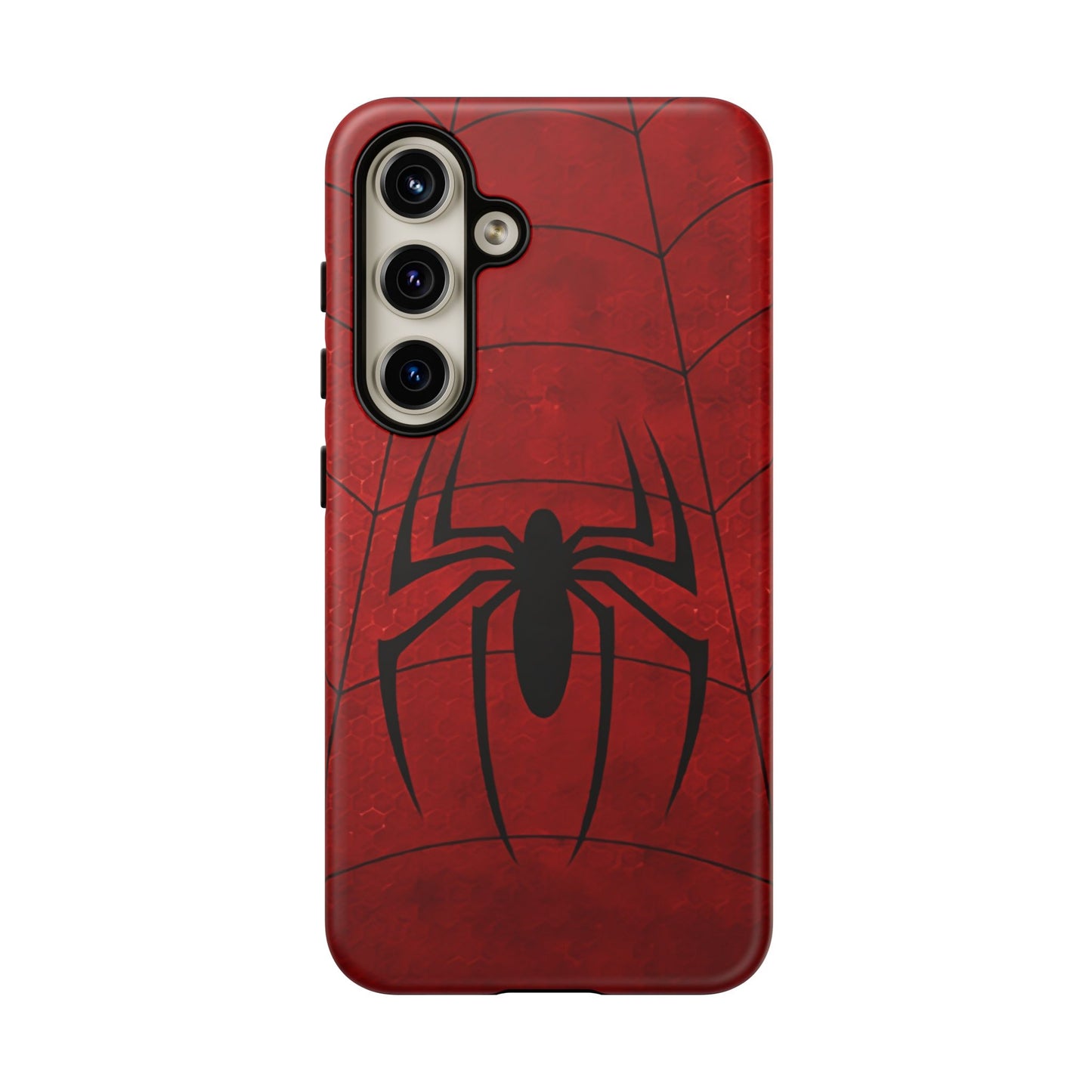Spider Emblem Tough Phone Case — Red Web Armor