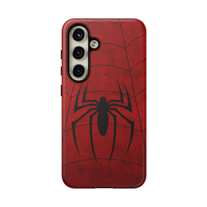 Spider Emblem Tough Phone Case — Red Web Armor