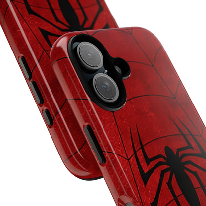 Spider Emblem Tough Phone Case — Red Web Armor