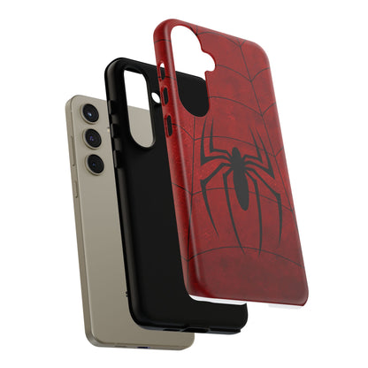 Spider Emblem Tough Phone Case — Red Web Armor