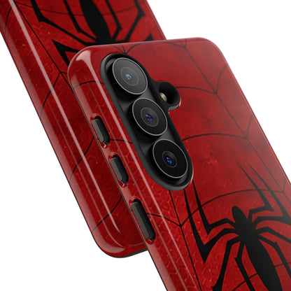 Spider Emblem Tough Phone Case — Red Web Armor