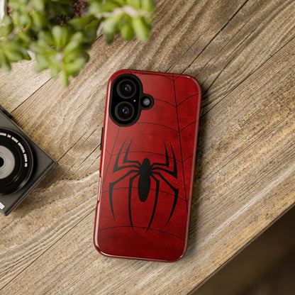 Spider Emblem Tough Phone Case — Red Web Armor