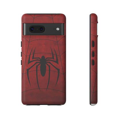 Spider Emblem Tough Phone Case — Red Web Armor