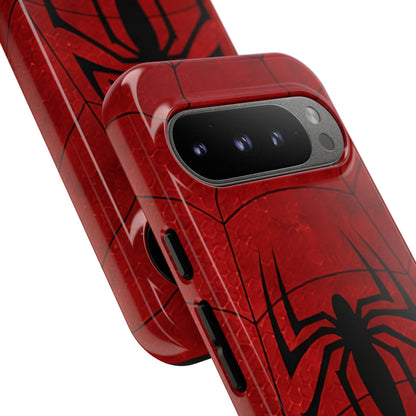 Spider Emblem Tough Phone Case — Red Web Armor