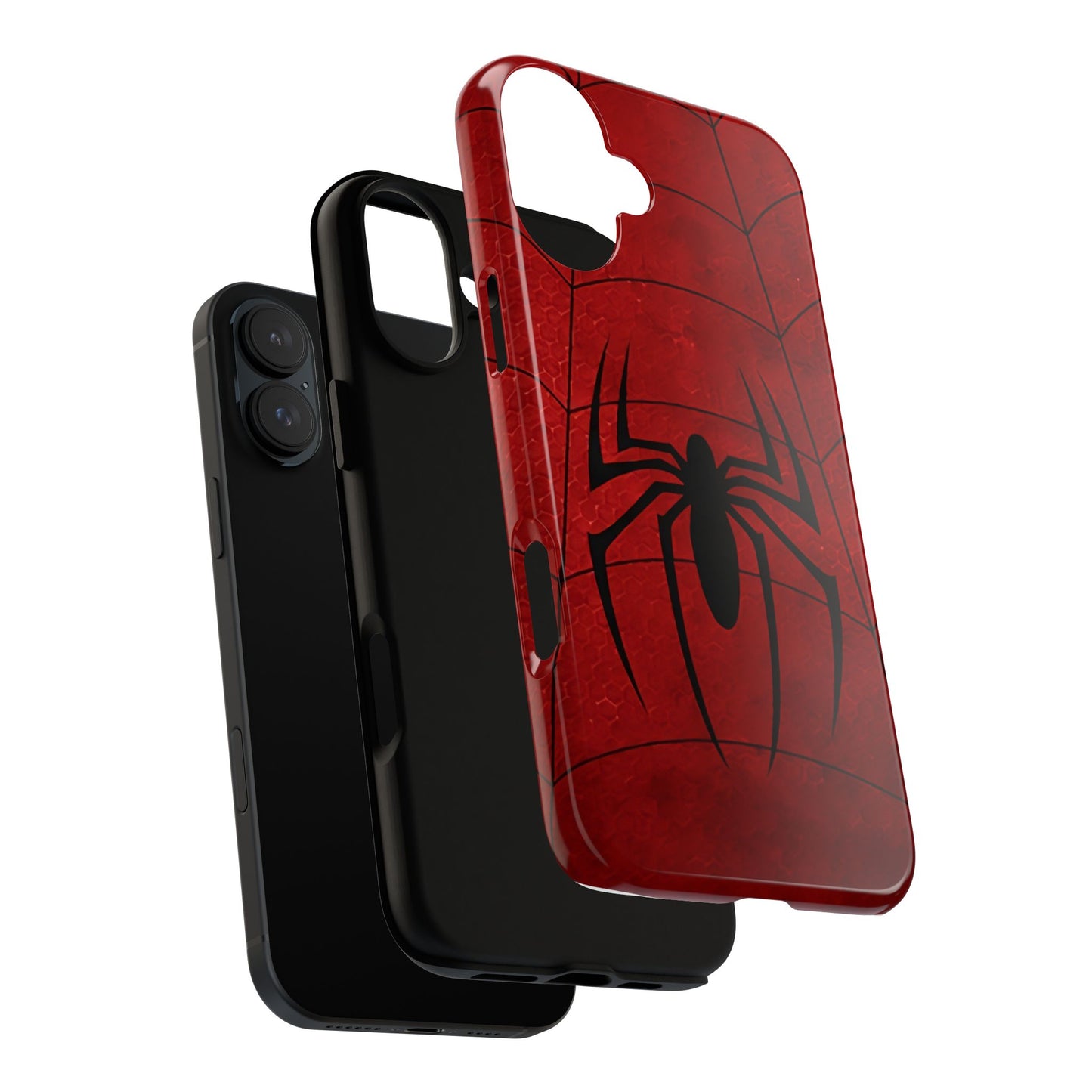 Spider Emblem Tough Phone Case — Red Web Armor