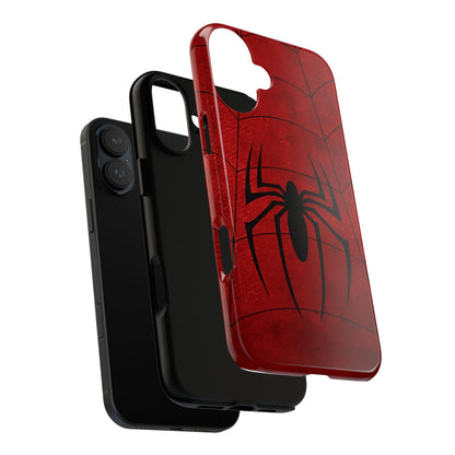 Spider Emblem Tough Phone Case — Red Web Armor