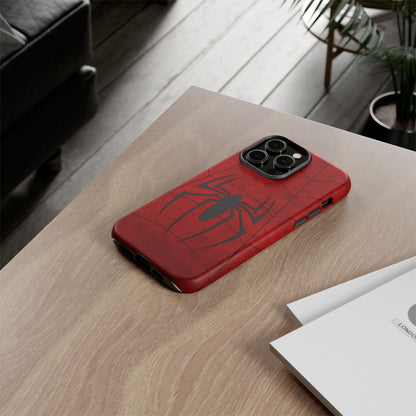 Spider Emblem Tough Phone Case — Red Web Armor