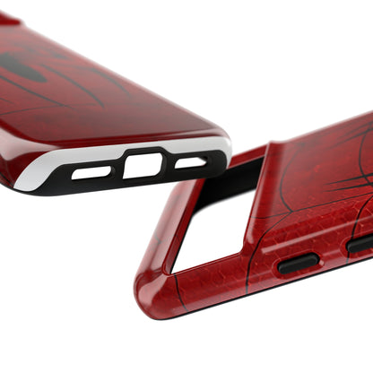 Spider Emblem Tough Phone Case — Red Web Armor