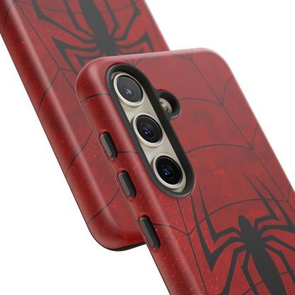 Spider Emblem Tough Phone Case — Red Web Armor